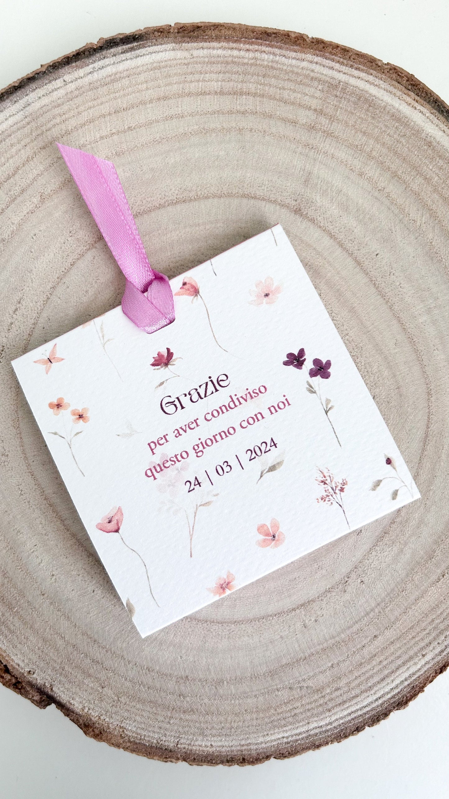 Scatolina Cresima floreale, scatolina porta confetti Prima comunione, bomboniera battesimo stile boho greenery floreale