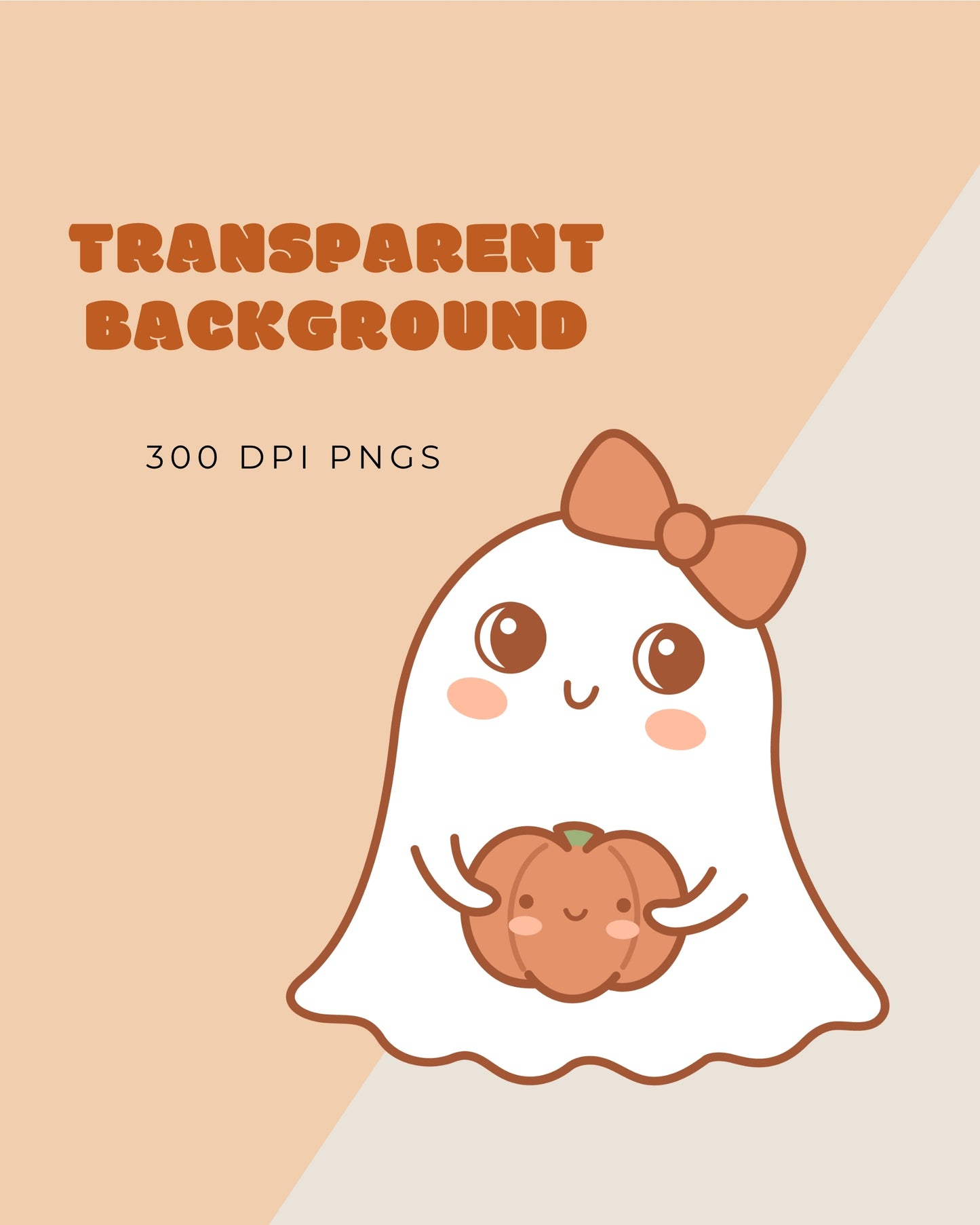 2 File digitali con fantasmi in formato PNG con sfondo trasparente + 1 file in formato SVG