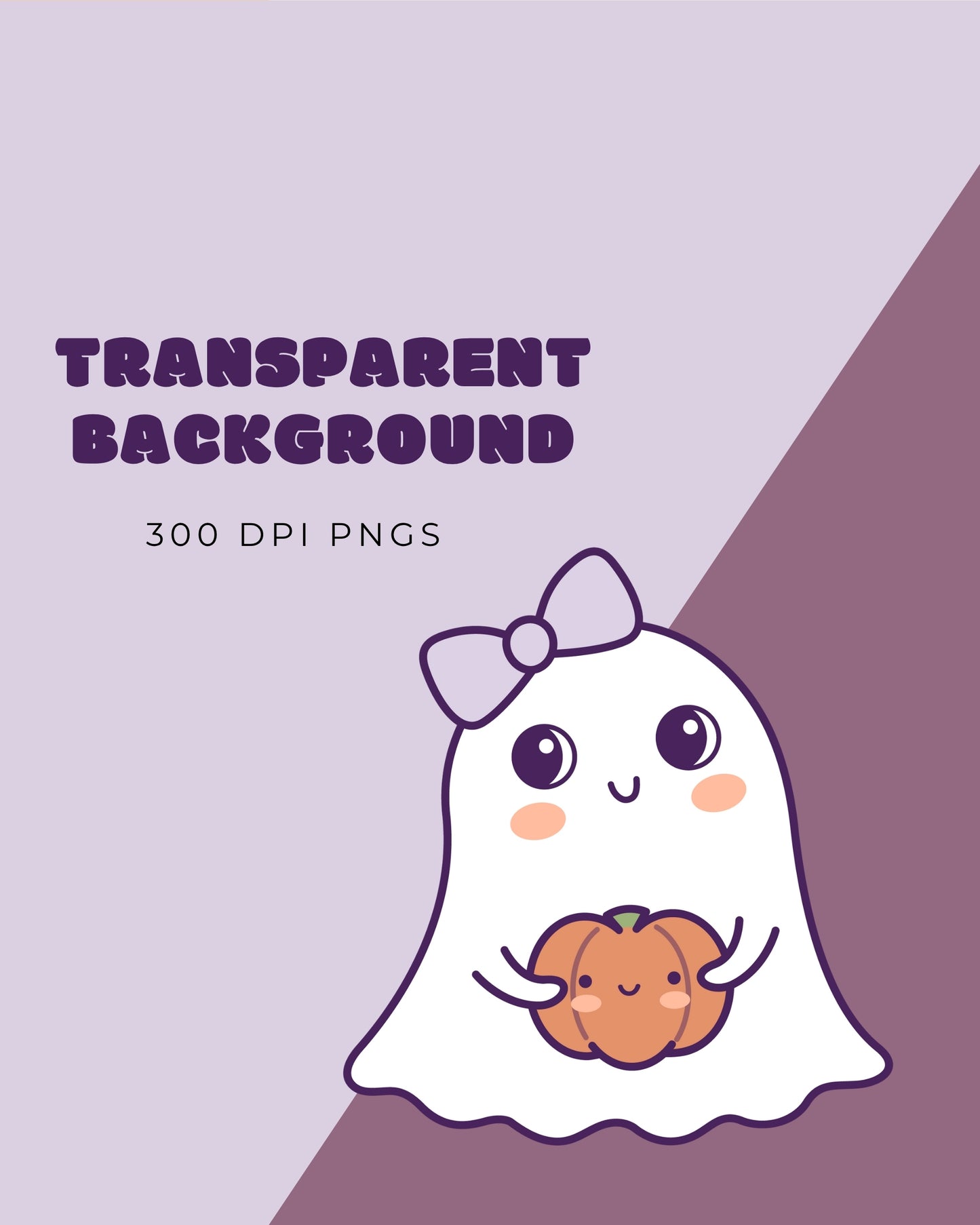 2 File digitali con fantasmi in formato PNG con sfondo trasparente + 1 file in formato SVG