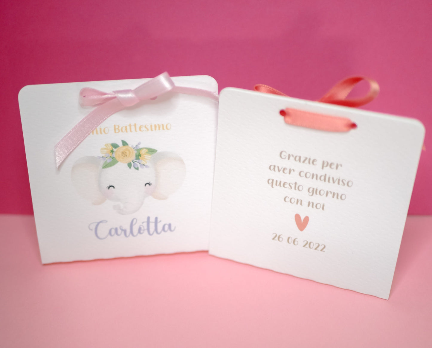 Scatolina battesimo, scatolina porta confetti nascita, bomboniera battesimo bambina animali del bosco