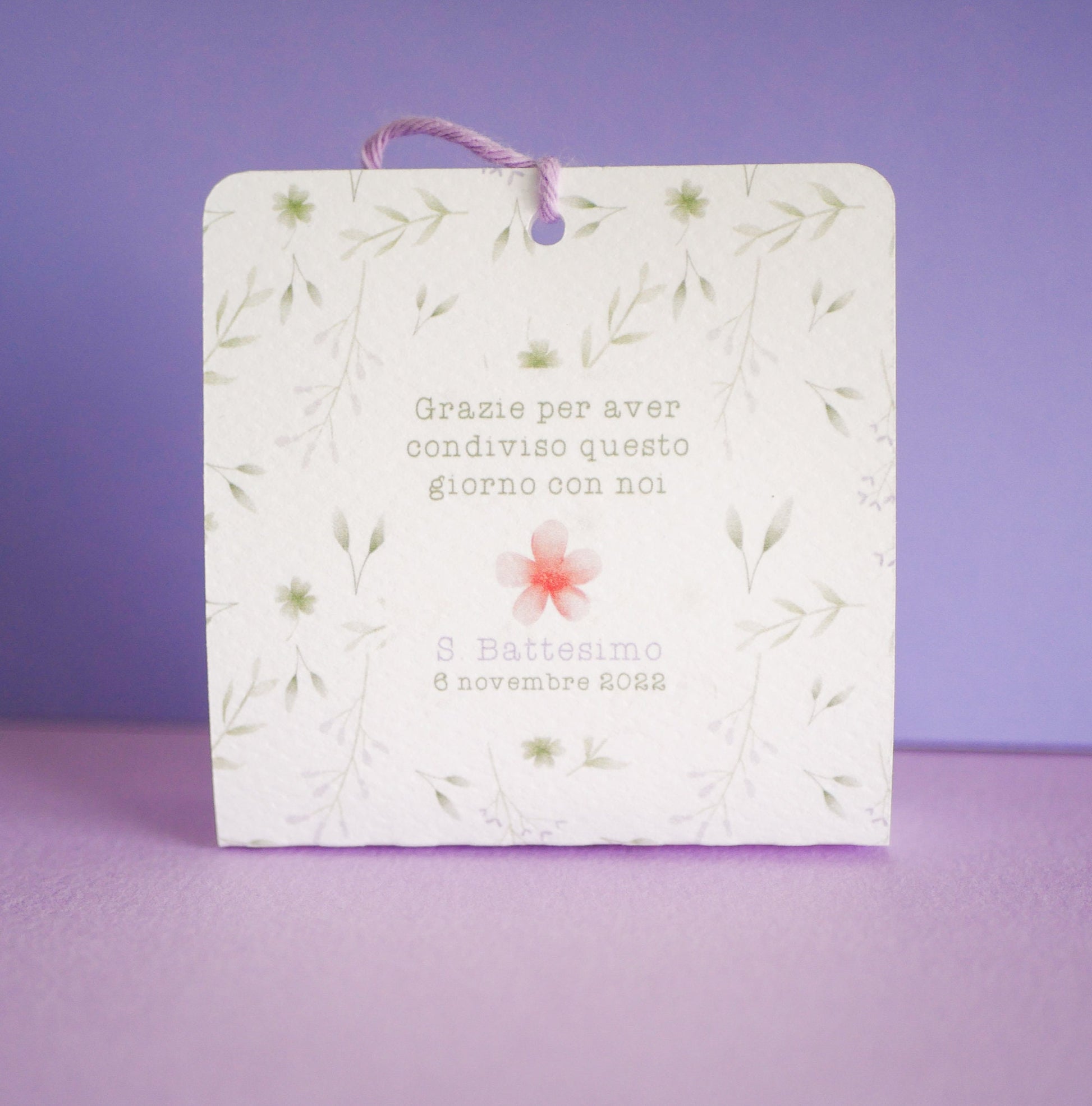 Scatolina battesimo bambina, scatolina porta confetti nascita, bomboniera battesimo bambino con animali del bosco e pattern greenery