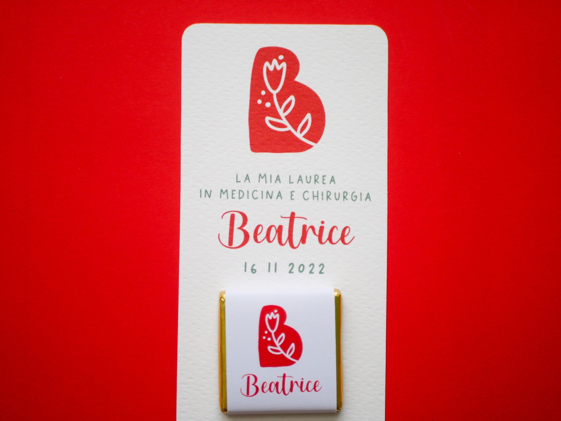 Cioccolatino personalizzato con segnalibro per Laurea, segnaposto tavola laurea, bomboniera laurea, segnalibro diploma