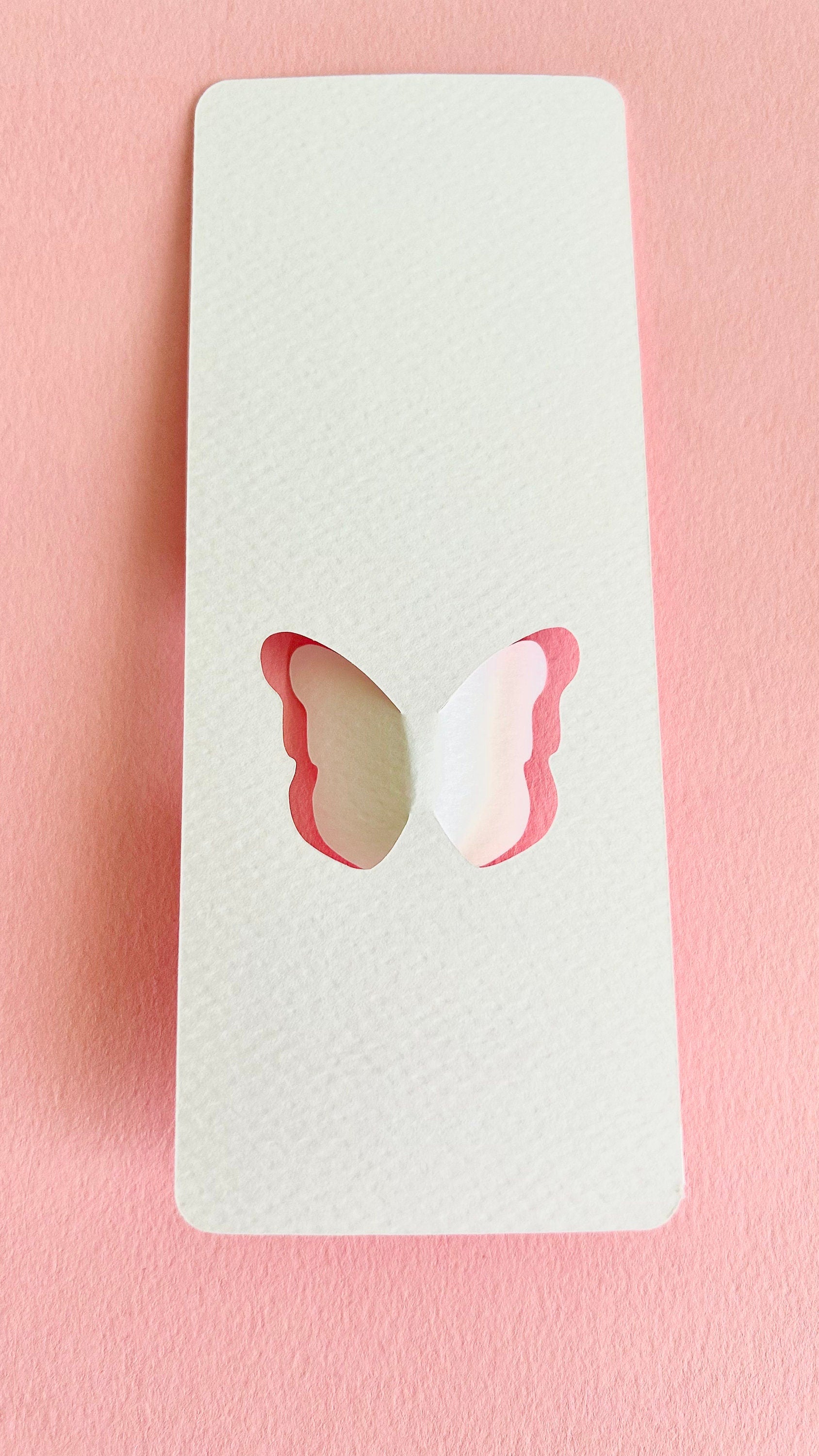 Segnaposto Battesimo con farfalle personalizzato, segnalibro battesimo bambina, festa tema farfalla, ali di farfalla, segnalibro Comunione