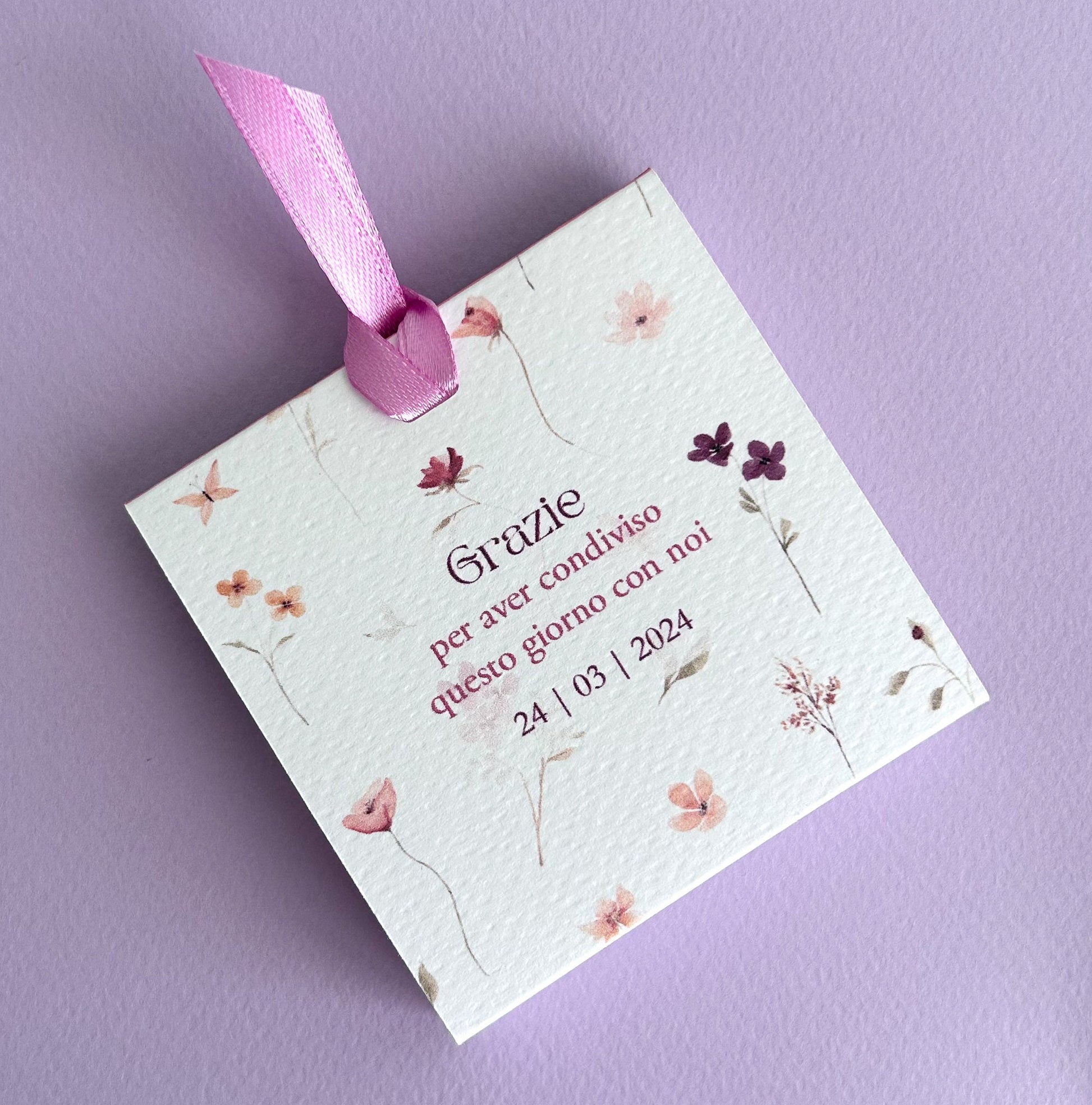 Scatolina Cresima floreale, scatolina porta confetti Prima comunione, bomboniera battesimo stile boho greenery floreale