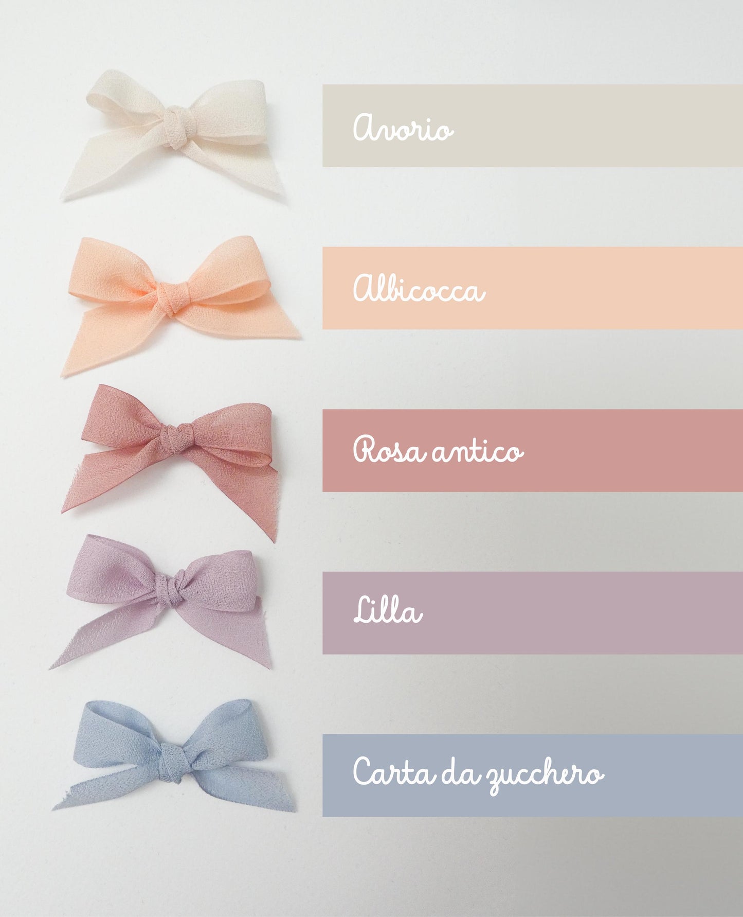 fiocchi di chiffon nastri furlanis