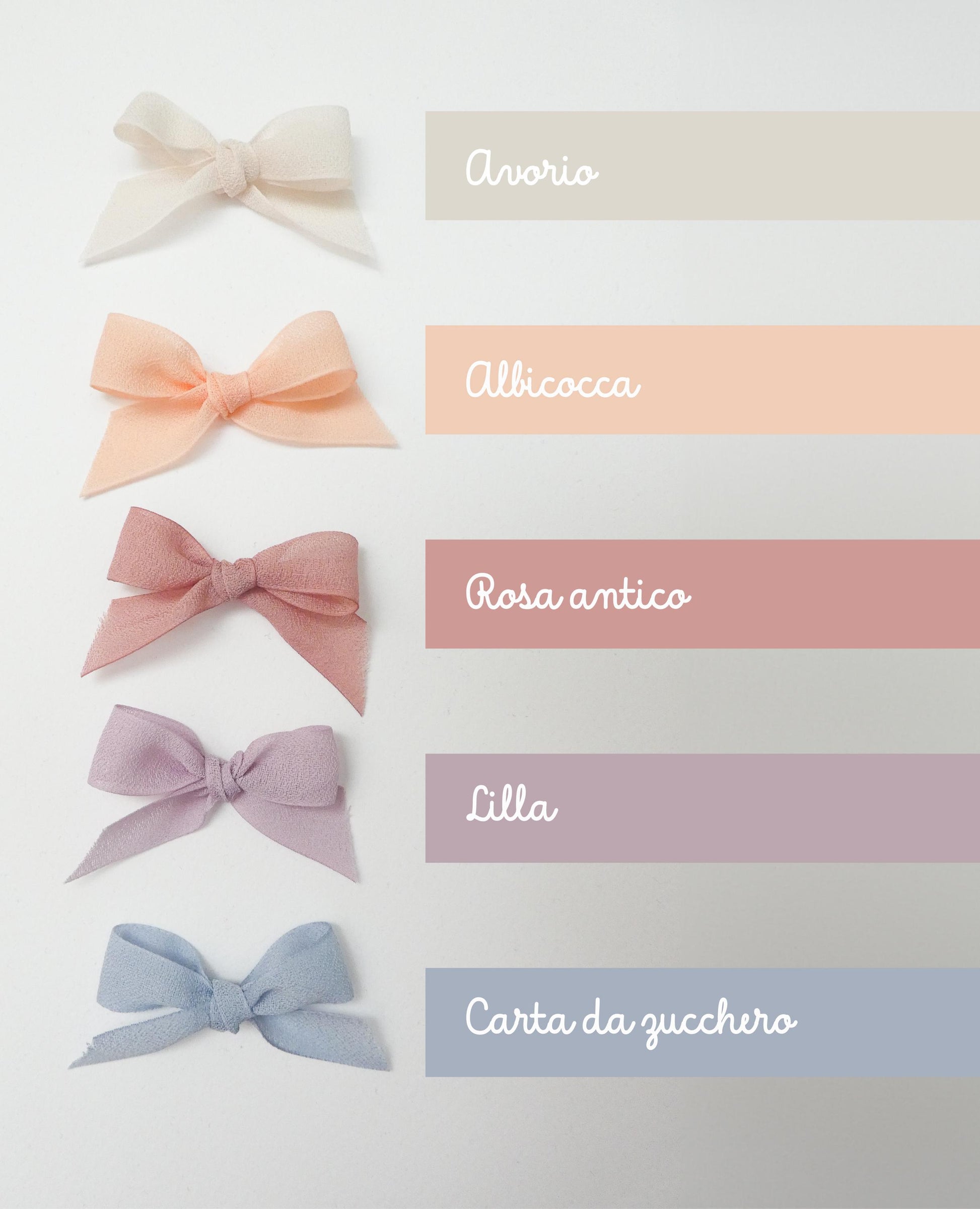 fiocchi di chiffon nastri furlanis