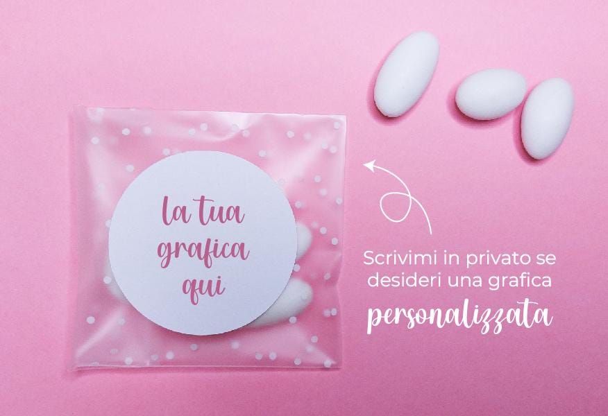 Bustine confetti battesimo con adesivo personalizzato, bomboniera Battesimo bambino con tigrotto, bomboniera fai da te, Battesimo bimbo