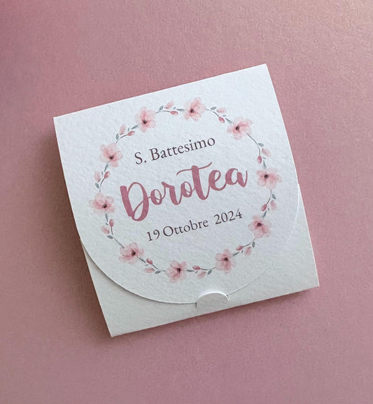 Bomboniere piantabili Battesimo bambina, Segnaposto con semi piantabili, bomboniere floreali, segnaposto Prima Comunione, bomboniera Cresima