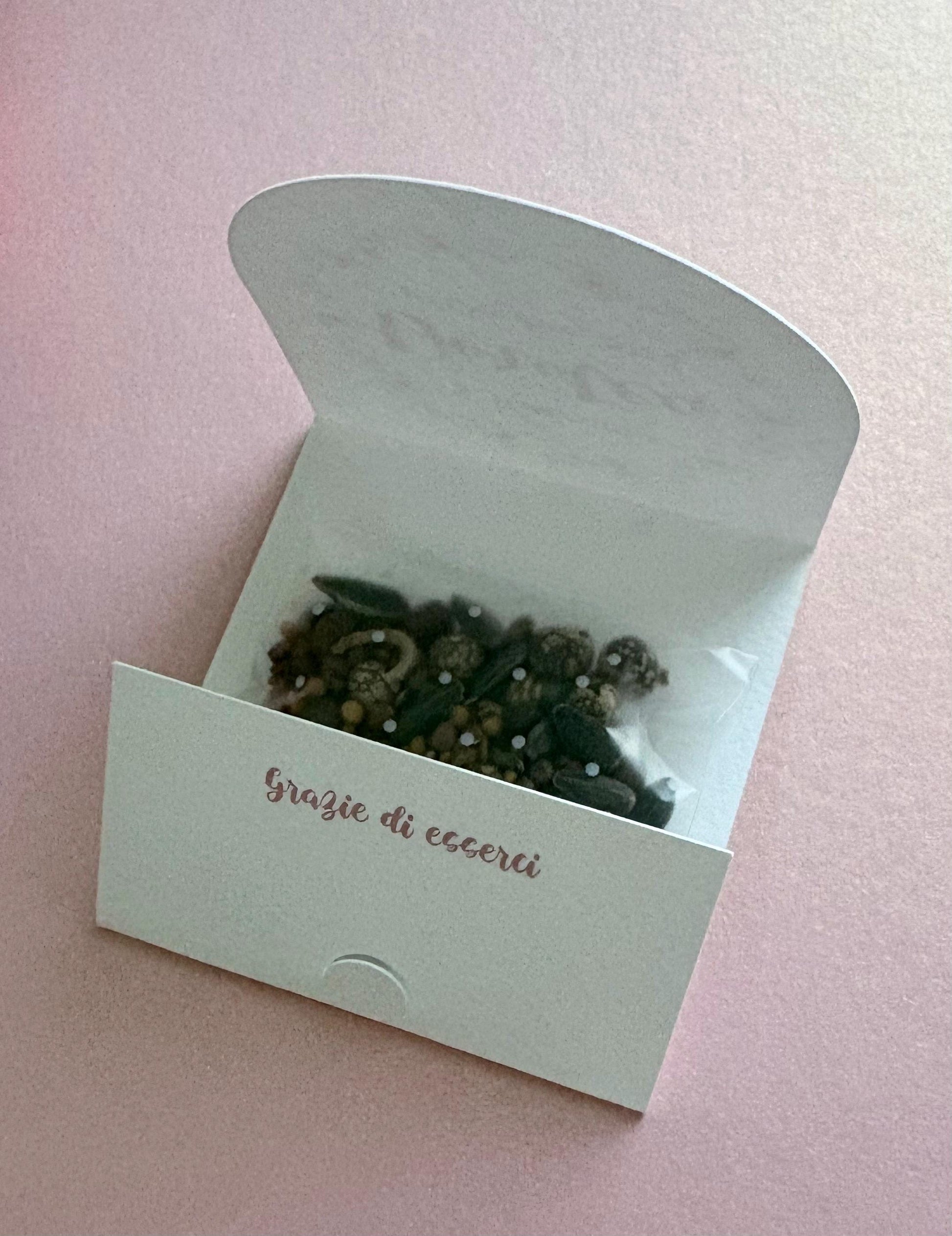 Bomboniere piantabili Battesimo bambina, Segnaposto con semi piantabili, bomboniere floreali, segnaposto Prima Comunione, bomboniera Cresima