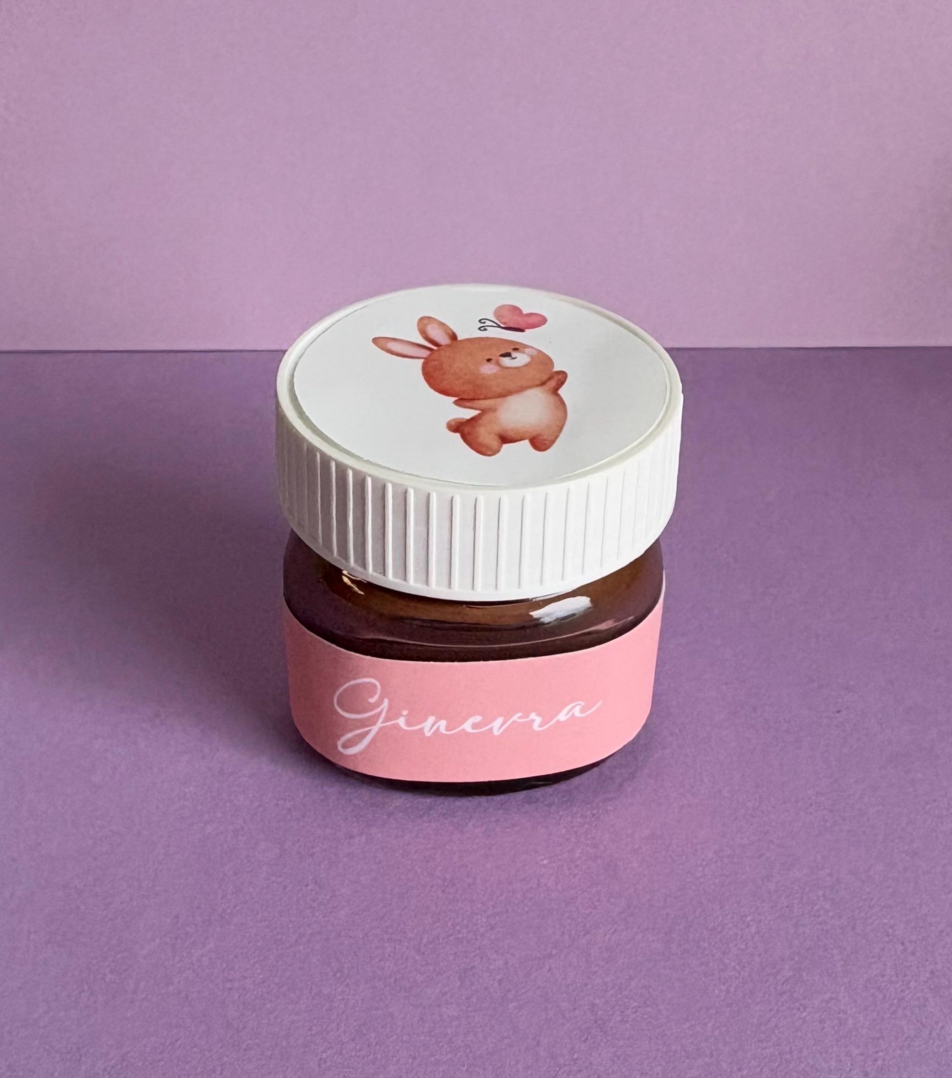 Nutelline personalizzate con bag per Battesimo bambina e compleanno bambino